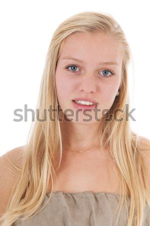 Stock photo: Blond teen girl