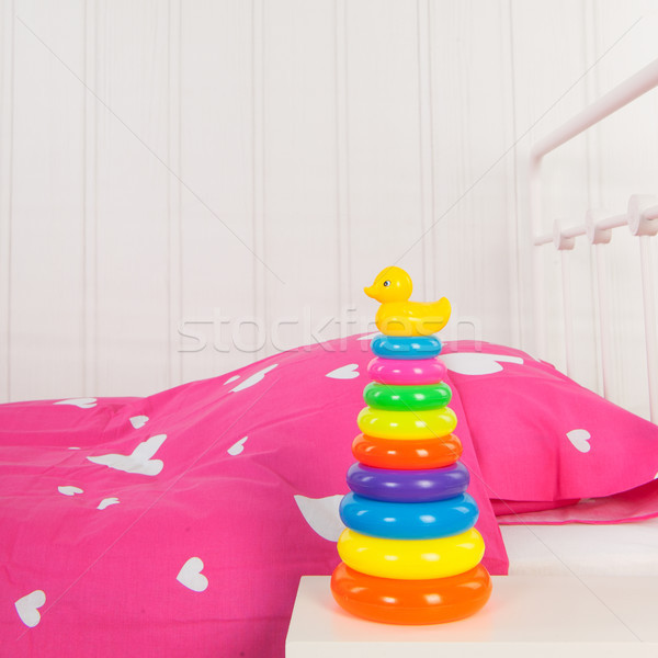 Child toys in bedroom Stock photo © ivonnewierink