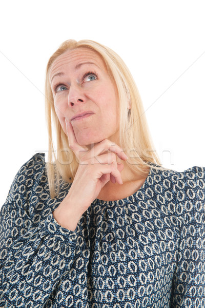 женщину зрелый возраст изолированный Сток-фото © ivonnewierink