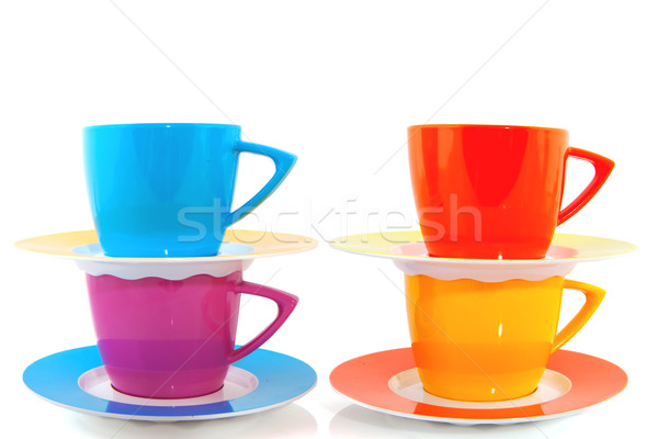 colorful crockery Stock photo © ivonnewierink