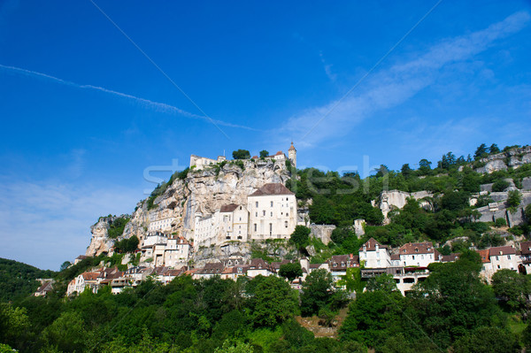 Pellegrinaggio frazione francese città chiesa montagna Foto d'archivio © ivonnewierink