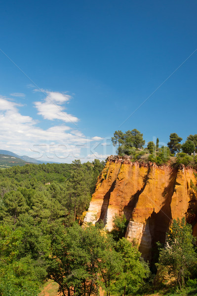 Landscape with ochre in France Stock photo © ivonnewierink