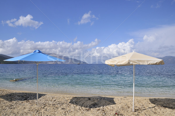 Manzara plaj Yunan ada su deniz Stok fotoğraf © ivonnewierink