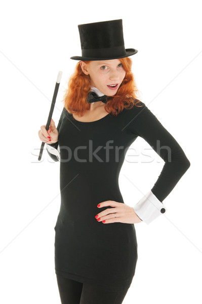 Woman dressed for party is surprised Stock photo © ivonnewierink