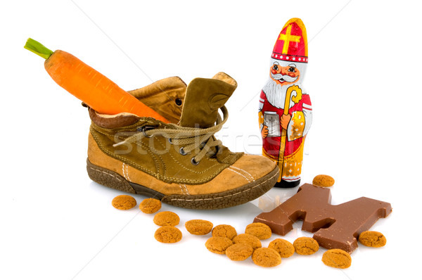 Holland traditionellen candy Leder Schuh Karotte Stock foto © ivonnewierink
