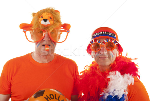 Dutch soccer supporters Stock photo © ivonnewierink
