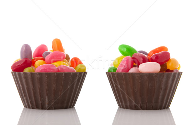 Chocolat jelly beans plein coloré anniversaire [[stock_photo]] © ivonnewierink