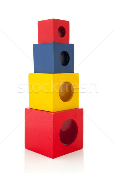 Wooden toy blocks Stock photo © ivonnewierink