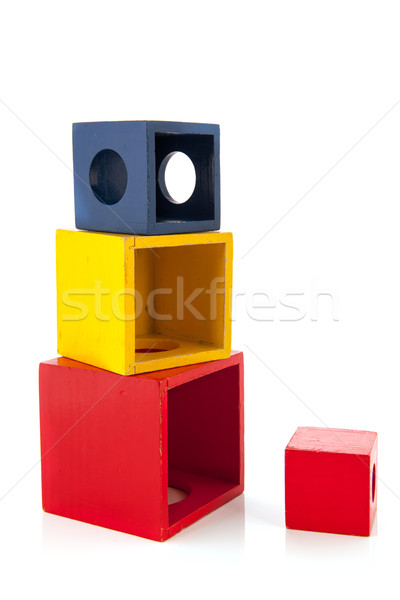 Wooden toy blocks Stock photo © ivonnewierink