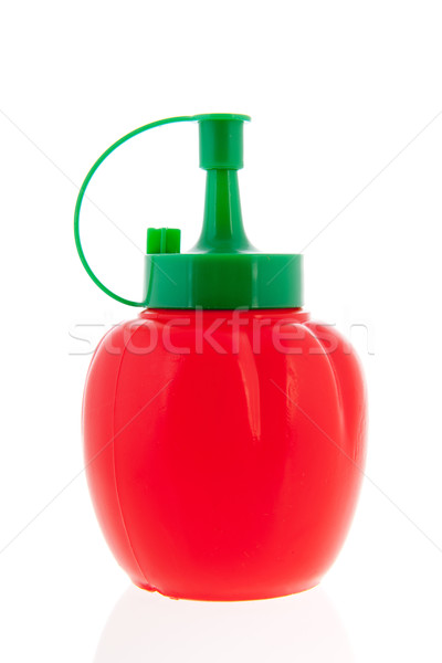 Plastic bottle ketchup Stock photo © ivonnewierink
