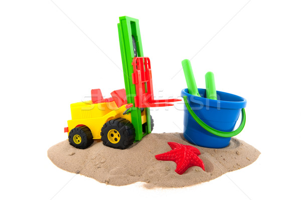 Brinquedos areia praia caixa construção caminhão Foto stock © ivonnewierink
