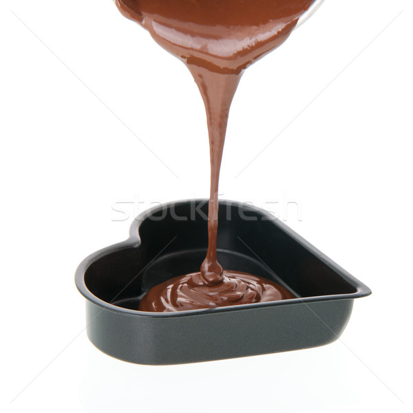 Muffa cioccolato cuore alimentare candy Foto d'archivio © ivonnewierink