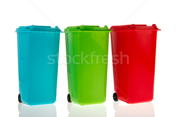 Three plastic roll containers  Stock photo © ivonnewierink