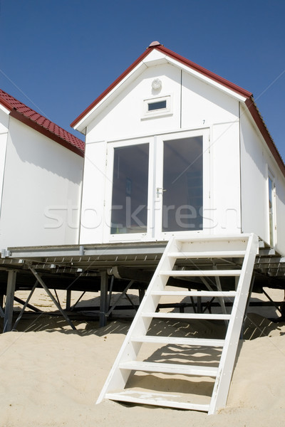 White beach-house Stock photo © ivonnewierink