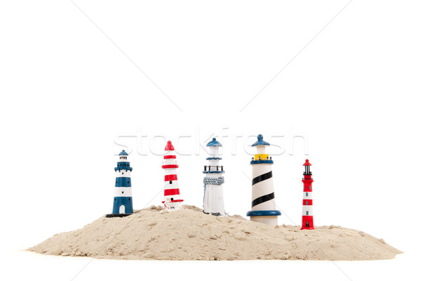 lighthouses at the beach Stock photo © ivonnewierink