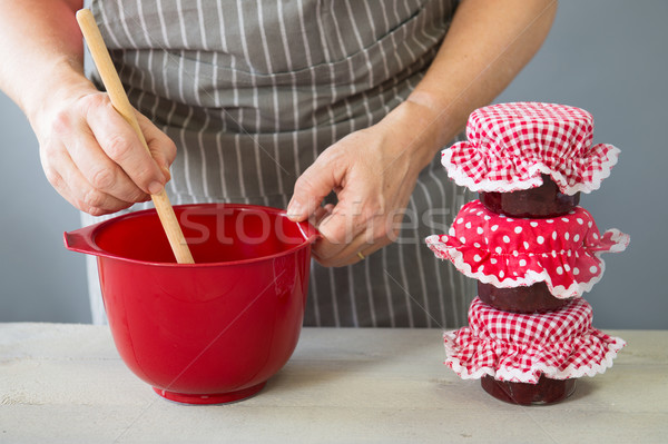 Preparing jam Stock photo © ivonnewierink