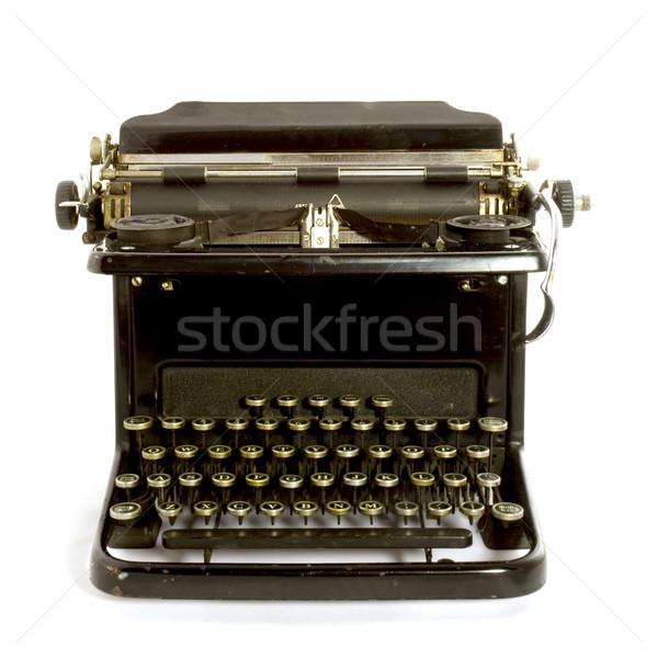 Tipo escritor antiquado preto isolado branco Foto stock © ivonnewierink