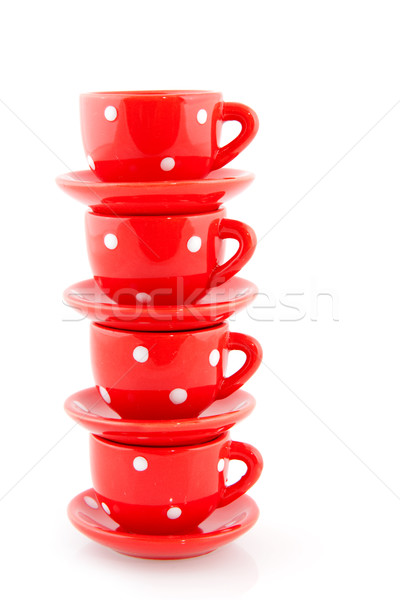 Red crockery Stock photo © ivonnewierink