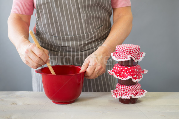 Preparing jam Stock photo © ivonnewierink