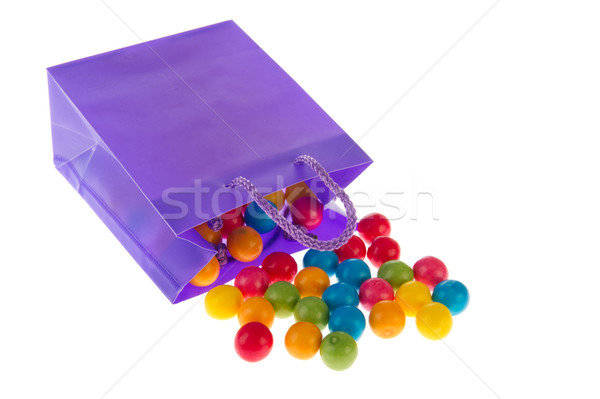 Candy bag with chewing gum balls Stock photo © ivonnewierink