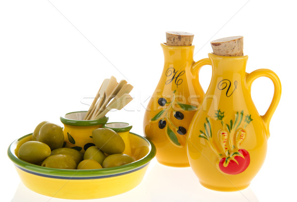 French olives Stock photo © ivonnewierink