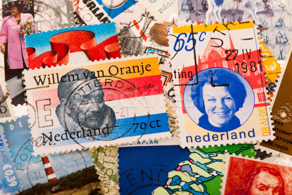 Dutch post stamps Stock photo © ivonnewierink