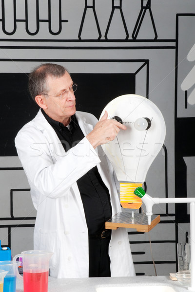 Professor is testing electricity Stock photo © ivonnewierink