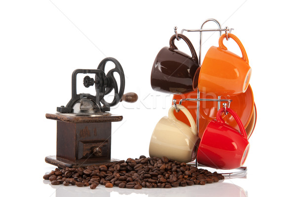 Coffee grinder and beans Stock photo © ivonnewierink