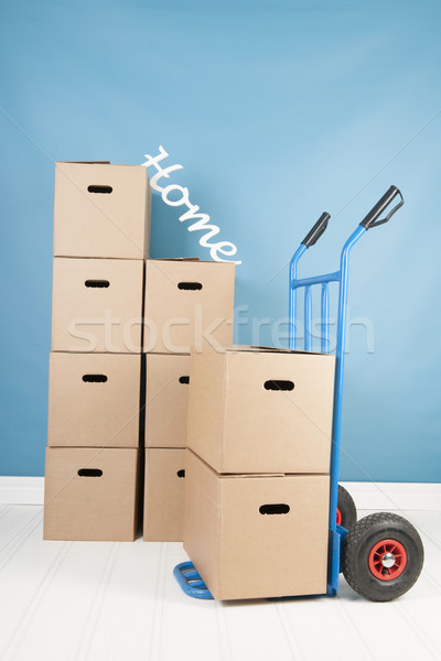 Removal house boxes Stock photo © ivonnewierink