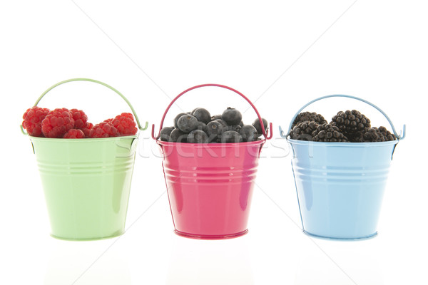 Fresh fruit in bowls Stock photo © ivonnewierink