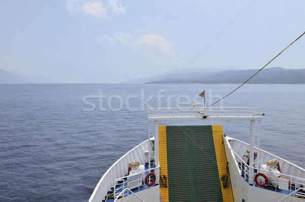 Yunan tekne ufuk Stok fotoğraf © ivonnewierink