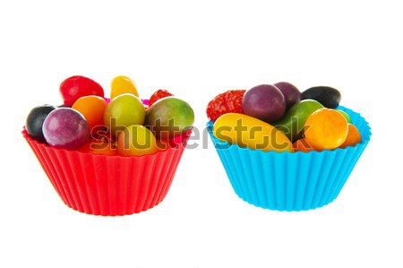 Jelly beans coloré plein isolé [[stock_photo]] © ivonnewierink