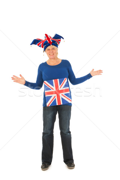 Brittain sports fan Stock photo © ivonnewierink