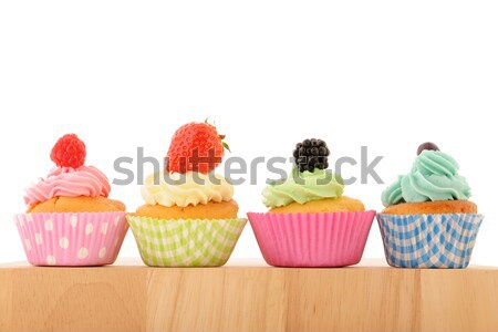 Fruit cupcakes Stock photo © ivonnewierink