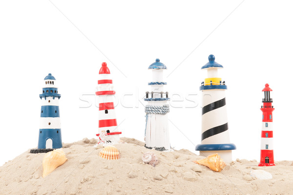 lighthouses at the beach Stock photo © ivonnewierink