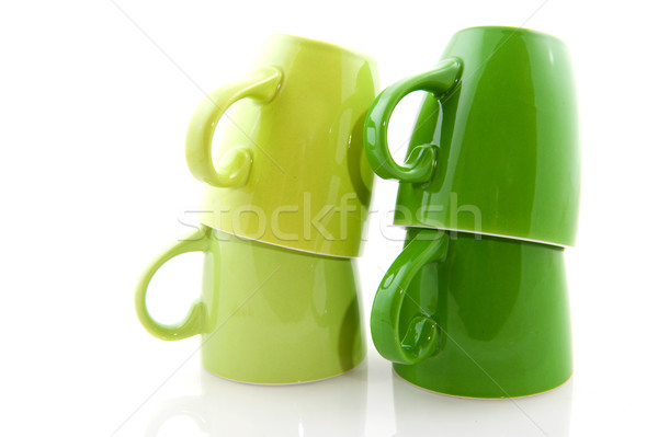 Green crockery Stock photo © ivonnewierink