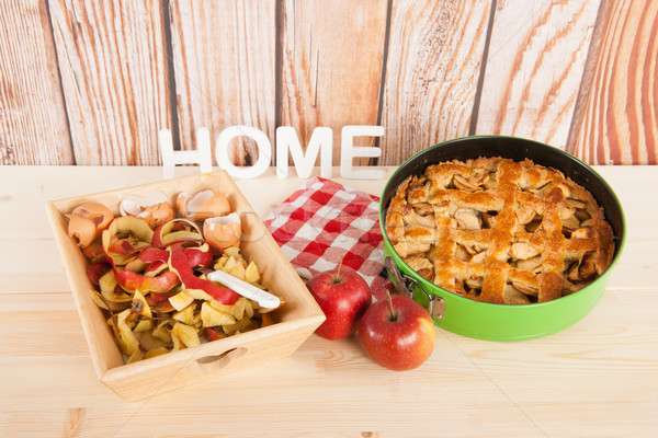 Home made apple pie Stock photo © ivonnewierink