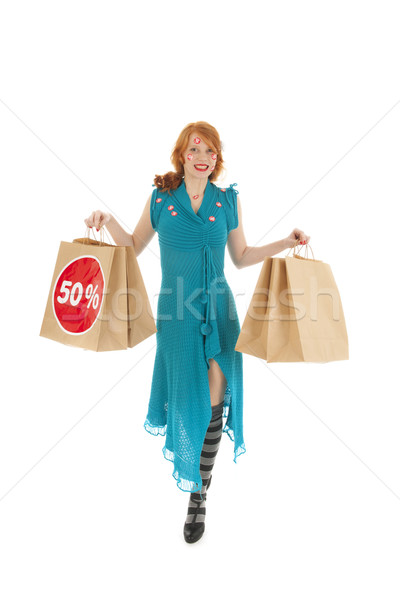 Woman during season sale Stock photo © ivonnewierink