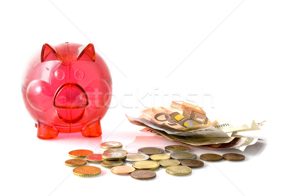 Red pig for saving money Stock photo © ivonnewierink