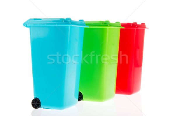 Three plastic roll containers  Stock photo © ivonnewierink