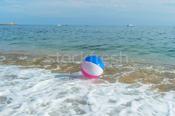 Strandlabda tenger színes felfújható játszik szörf Stock fotó © ivonnewierink