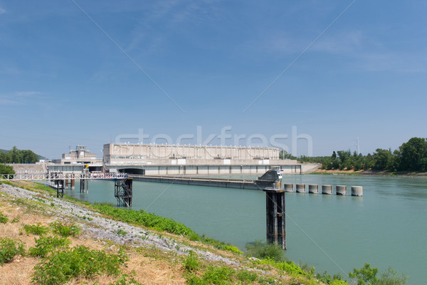 Weir in Rhone in France Stock photo © ivonnewierink