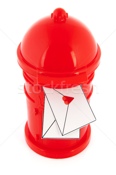 Amor cartas vermelho postar caixa e-mail Foto stock © ivonnewierink