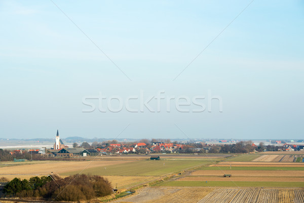 High angle view Dutch island Texel Stock photo © ivonnewierink