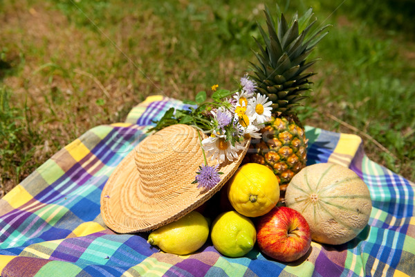 still life with summer fruit Stock photo © ivonnewierink