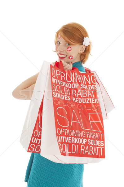 Woman during season sale Stock photo © ivonnewierink