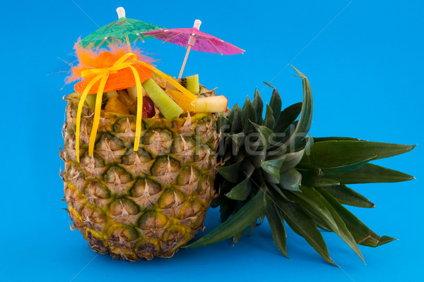 Stock photo: Tropical fruit cocktail