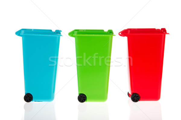 Three plastic roll containers  Stock photo © ivonnewierink