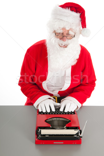 Stock photo: Santa Claus writing a letter