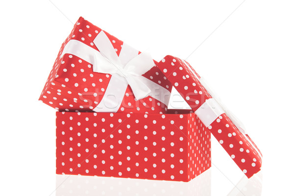 Red dotted presents Stock photo © ivonnewierink